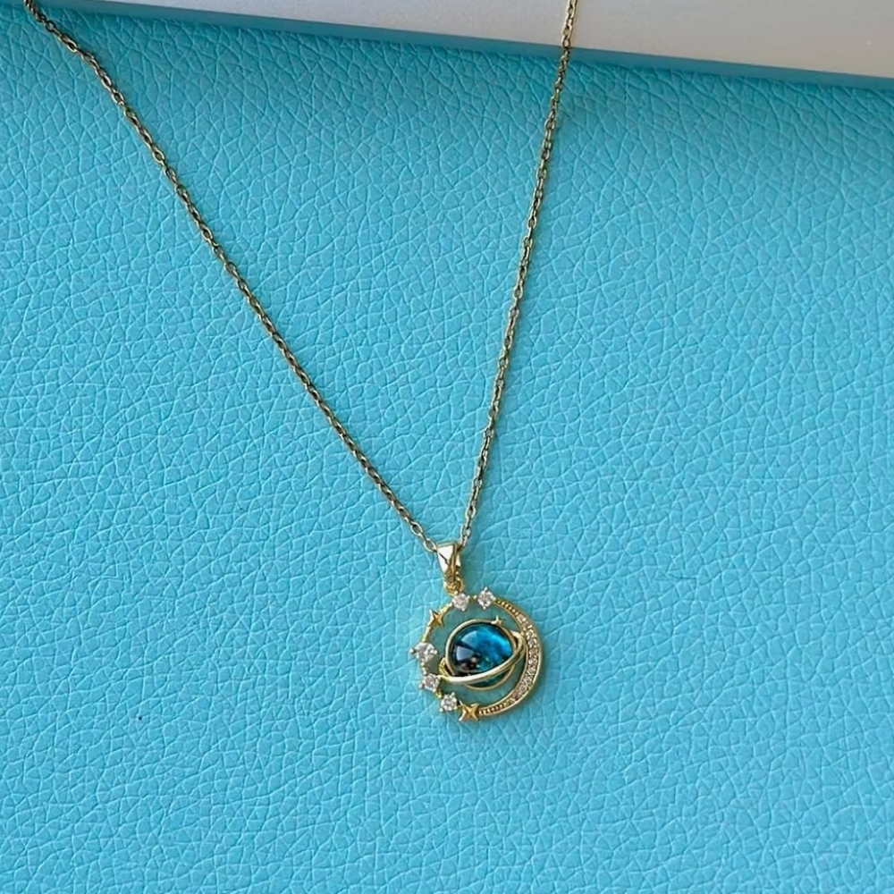 Planet Moon Necklace
